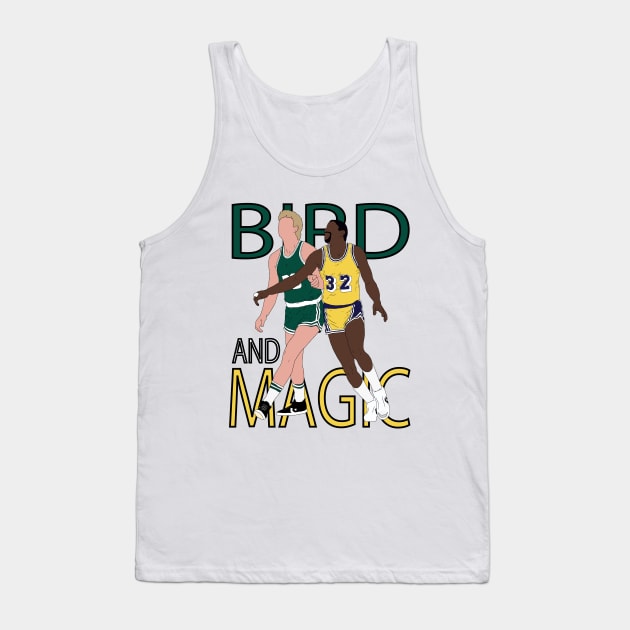 Larry Bird And Magic Johnson Tank Top by rattraptees